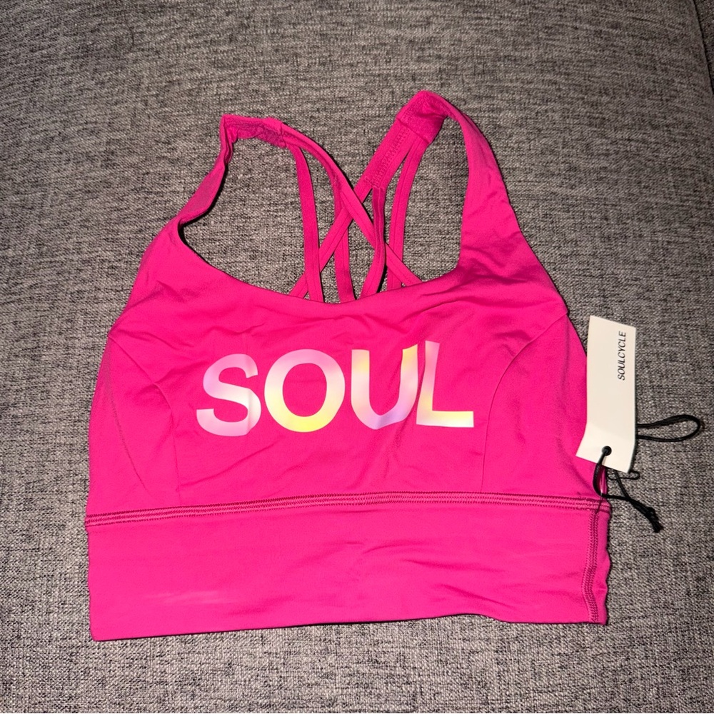 Lululemon Free To Be Serene Long Line Ripened Raspberry Size 4 - Picture 3 of 5